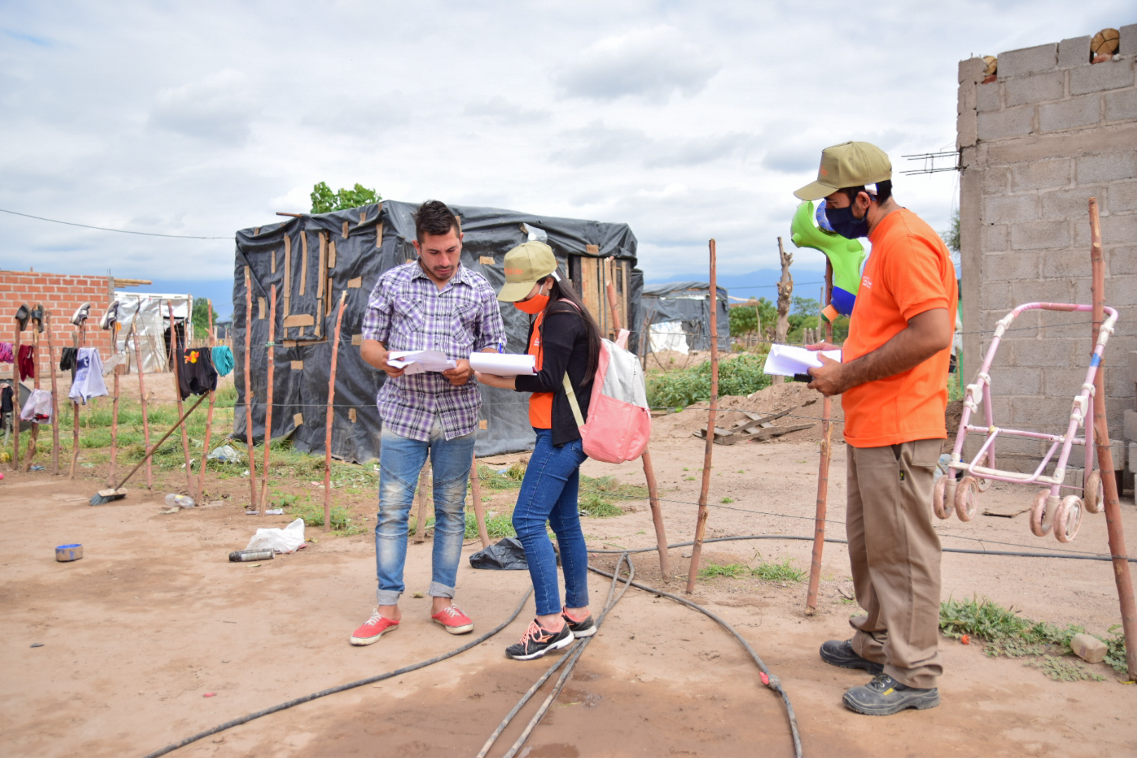 Se realizó un relevamiento social y catastral en el barrio 1° de Diciembre